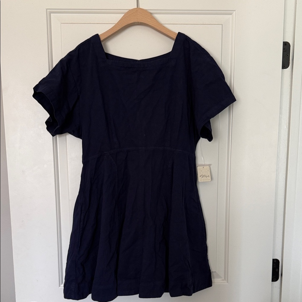 Free People Dark Blue Mini Dress
